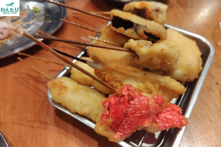 大阪駅前第三ビル串かつでんがなの串かつ