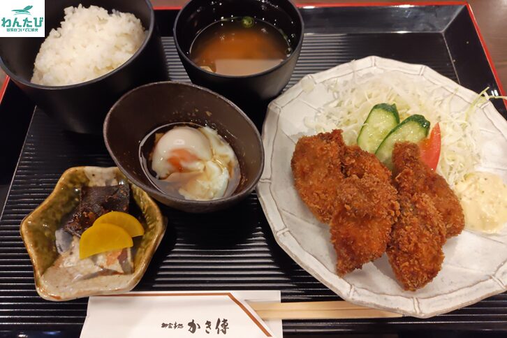 かき傳のカキフライ定食