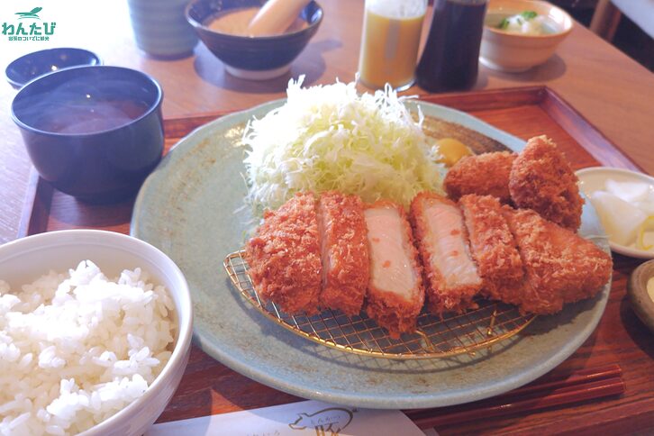 ゆめの大地四元豚と国産牡蠣フライ御膳