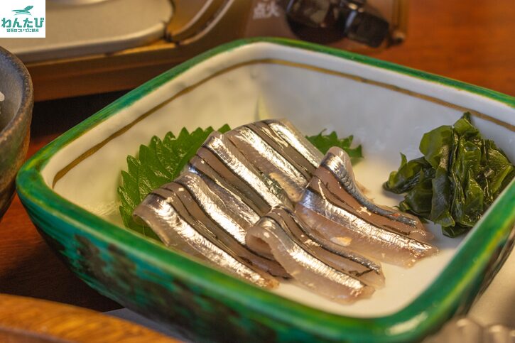 熊襲亭のきびなごの刺身
